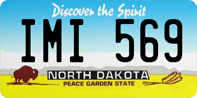 ND license plate IMI569