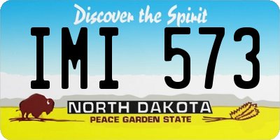 ND license plate IMI573