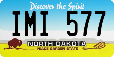 ND license plate IMI577