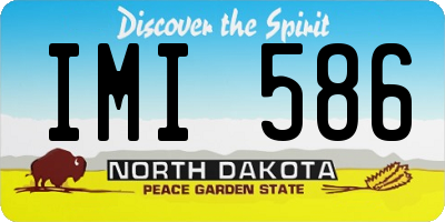 ND license plate IMI586