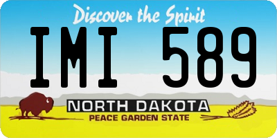 ND license plate IMI589