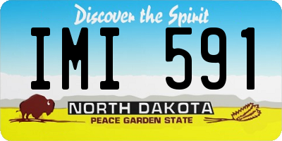 ND license plate IMI591