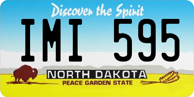 ND license plate IMI595