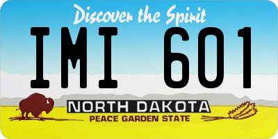 ND license plate IMI601