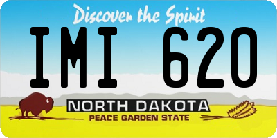 ND license plate IMI620