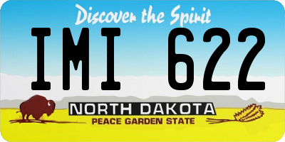 ND license plate IMI622