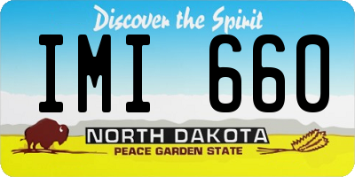 ND license plate IMI660