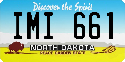 ND license plate IMI661