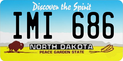 ND license plate IMI686