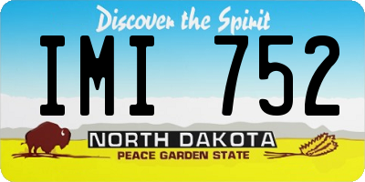 ND license plate IMI752