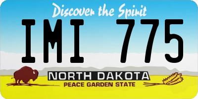 ND license plate IMI775