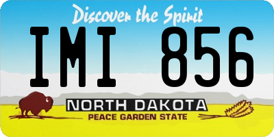 ND license plate IMI856