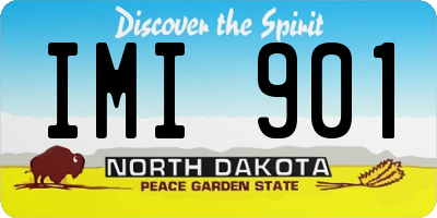 ND license plate IMI901