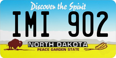 ND license plate IMI902