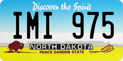 ND license plate IMI975