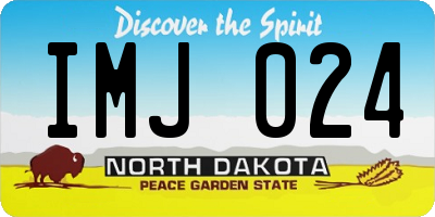 ND license plate IMJ024