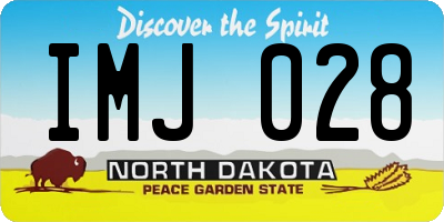 ND license plate IMJ028