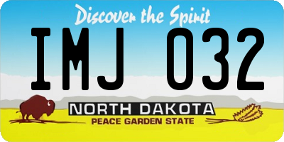 ND license plate IMJ032