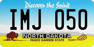 ND license plate IMJ050