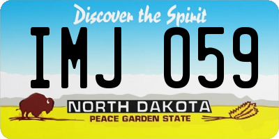 ND license plate IMJ059