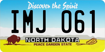 ND license plate IMJ061