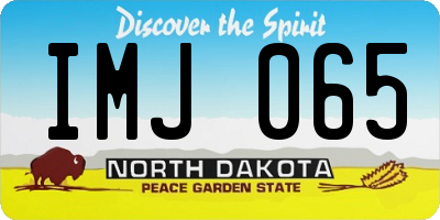 ND license plate IMJ065