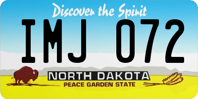 ND license plate IMJ072