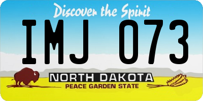 ND license plate IMJ073