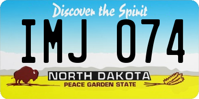 ND license plate IMJ074