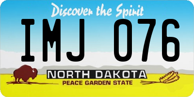 ND license plate IMJ076