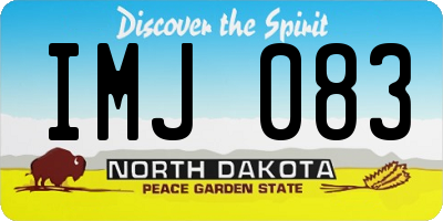 ND license plate IMJ083