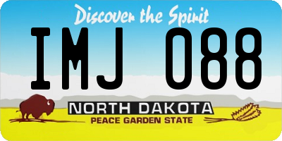 ND license plate IMJ088