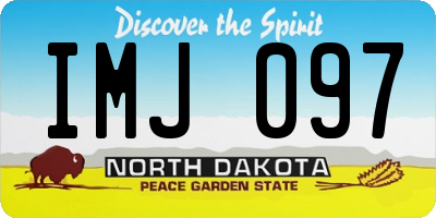 ND license plate IMJ097