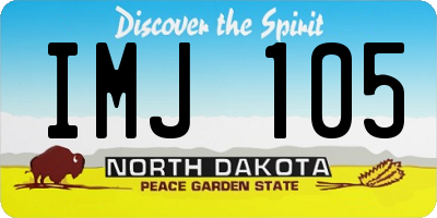 ND license plate IMJ105