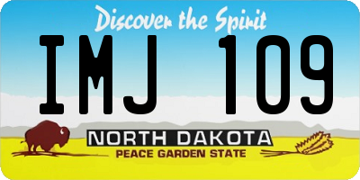 ND license plate IMJ109