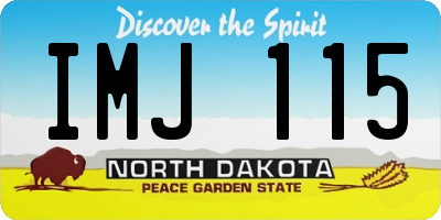 ND license plate IMJ115