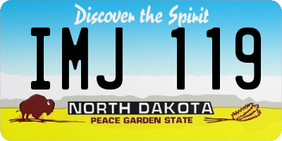 ND license plate IMJ119