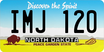 ND license plate IMJ120