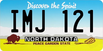 ND license plate IMJ121