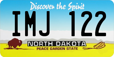 ND license plate IMJ122