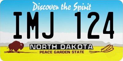ND license plate IMJ124