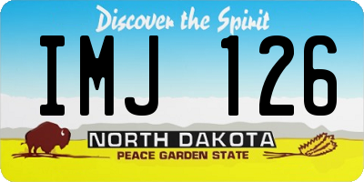 ND license plate IMJ126