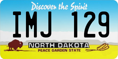 ND license plate IMJ129