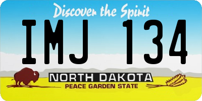 ND license plate IMJ134