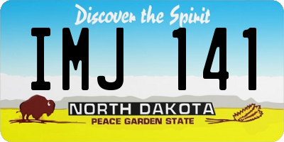 ND license plate IMJ141
