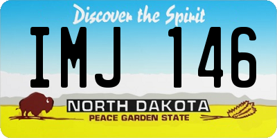 ND license plate IMJ146