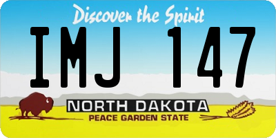 ND license plate IMJ147