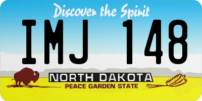 ND license plate IMJ148
