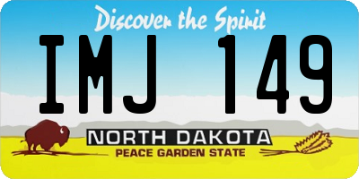 ND license plate IMJ149
