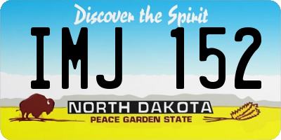 ND license plate IMJ152